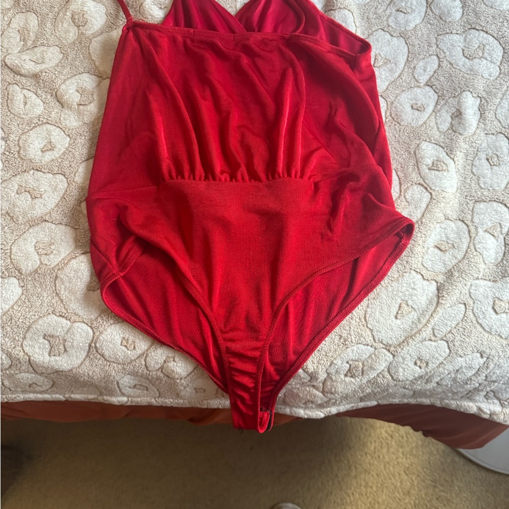 Red bodysuit